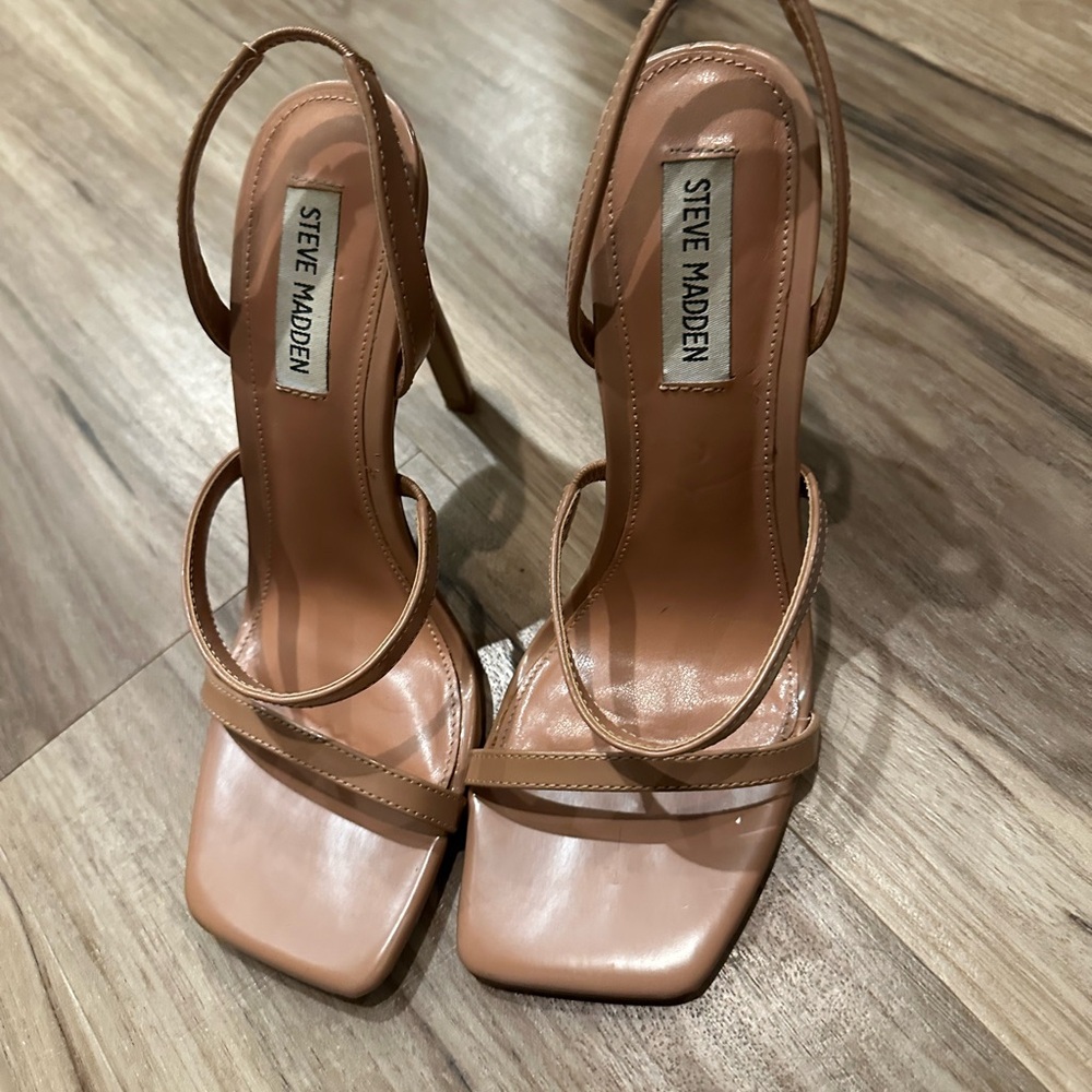 Steve Madden Nude Strappy Heels